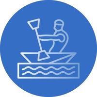 Kayaking Vector Icon Design