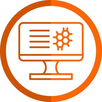 diseño de icono de vector de bioinformática