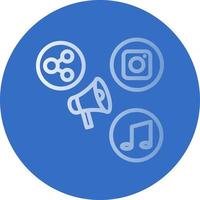 diseño de icono de vector de comercializador de redes sociales