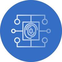 Biometric Data Vector Icon Design