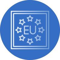 diseño de icono de vector de la UE