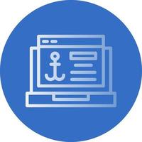 Anchor Text Vector Icon Design