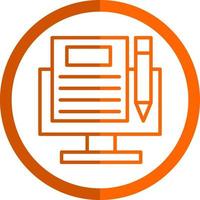 Blogging Vector Icon Design