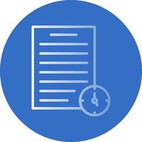 Project Deadline Vector Icon Design