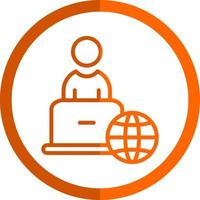 Remote Work Vector Icon Design