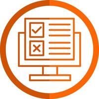 Online Survey Vector Icon Design