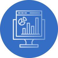 Web Analytics Vector Icon Design