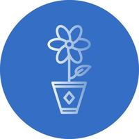 Flower Pot Vector Icon Design