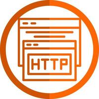 diseño de icono de vector de http