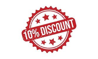 10 Percent Discount Rubber Stamp vector