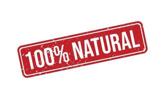 100 Percent Natural Rubber Stamp vector