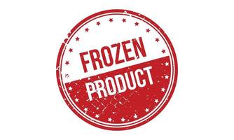 Frozen Product Rubber Stamp. Red Frozen Product Rubber Grunge Stamp Seal Vector Illustration - Vector