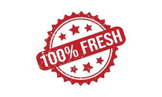 100 Percent Fresh Rubber Stamp vector