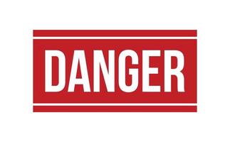 Danger Rubber Stamp. Red Danger Rubber Grunge Stamp Seal Vector Illustration - Vector