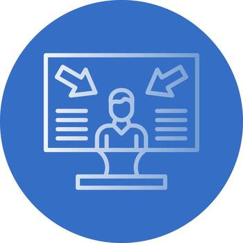 User Centered Design Vector Icon Design