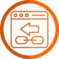Backlink Vector Icon Design
