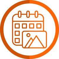 Content Calendar Vector Icon Design