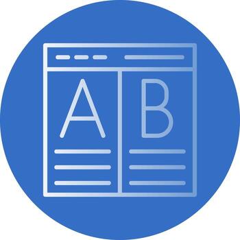 Ab Testing Vector Icon Design