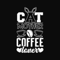 diseño de camiseta de café vector