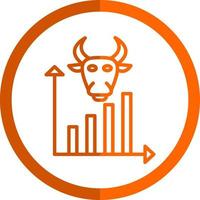 Bull Market Vector Icon Design