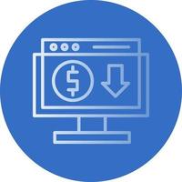 Online Income Vector Icon Design