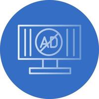 Ad Blocker Vector Icon Design