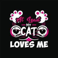 Cat T-shirt Design vector