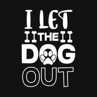 Dog T-shirt Design vector