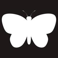 black white butterfly frame with copy space for your text or design vector