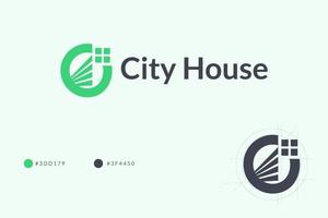 C Letter - Real Estate and Architecture Branding Identity logo templates vector