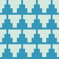 Abstract geometric colorful pattern. Small geometric blue color square triangle pixel style seamless pattern background. Simple geometric pattern use for fabric,  home decoration elements vector