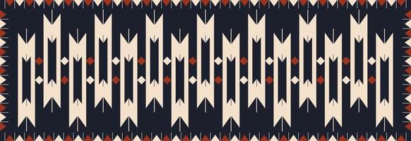 Aztec Navajo area rug pattern. Ethnic colorful southwest geometric pattern use for carpet, rug, tapestry, mat, table runner, etc. Ethnic boho southwest pattern floor rug fabric design. vector