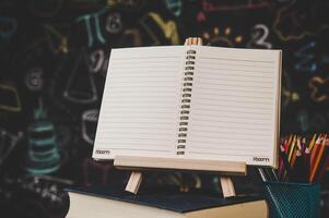 notebook in the classroom photo