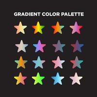 Gradient color palette vector