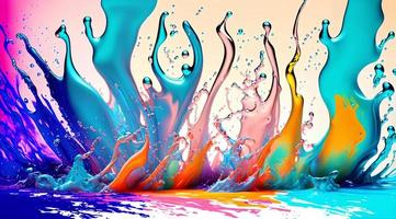 Abstract liquid Painting photo