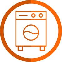 Washing Machine Vector Icon Design