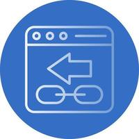 Backlink Vector Icon Design