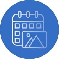 Content Calendar Vector Icon Design