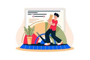 Web Performance Illustration concept on white background vector