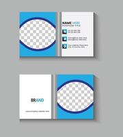 Modern and clean business card design vector