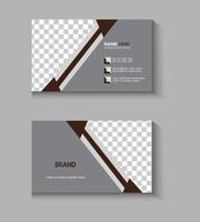 Modern and clean business card design vector