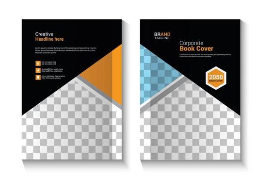 Web Creative and clean business book cover design template