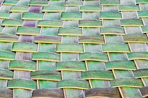 Green leaves pattern,Weaving coconut leaf texture photo