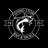 fishing store sign vector