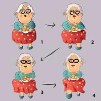 Grandma Walk Sprite vector