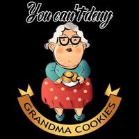 Grandma Cookies Sign vector