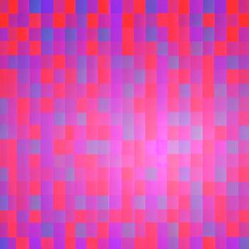 Abstract background consisting of geometric pattern. Gradient color from violet to red. Wide angle format banner photo