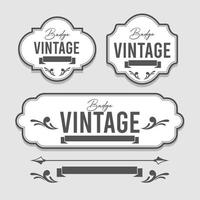 set of badge vector vintage emblem