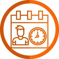 Working Hours Vector Icon Design