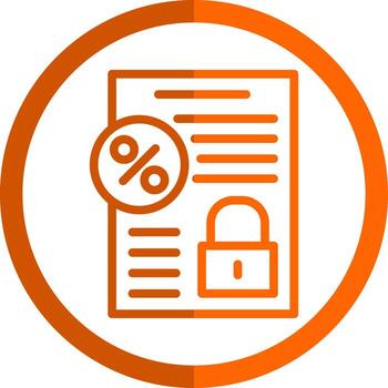 Fixed Interest Vector Icon Design